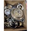 Image 1 : ESTATE BOX OF ASSORTED SILVER PLATED SERVERS