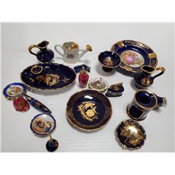 BOX OF  MINIATURES LIMOUGES FRANCE