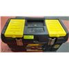 Image 3 : STANLEY TOOL BOX WITH ASSORTED TOOLS, HARDWARE.