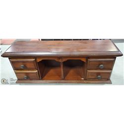 VINTAGE 4 DRAWER TABLE TOP CABINET - SOLID WOOD