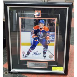 OILERS RYAN NUGENT-HOPKINS SIGNED PHOTO.