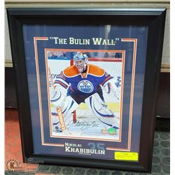 OILERS NIKOLAI KHABIBULIN SIGNED PHOTO.