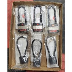 NEW KEYED CABLE LOCKS AND PADLOCKS.