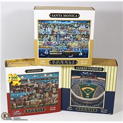 3 NEW JIGSAW PUZZLES.