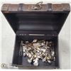 Image 1 : DECORATIVE CHEST W/ ABOUT 100 SPOONS