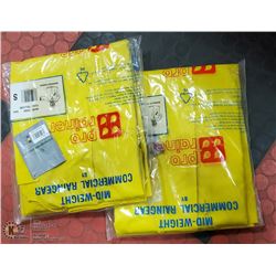 2  NEW PVC RAIN COATS.