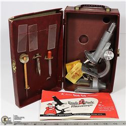 VINTAGE HANDY ANDY PRECISION MICROSCOPE SET