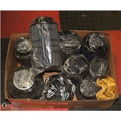 BOX FULL OF ASSORTED CLEAN-ABLE  K&N, AFE, AEM AIR