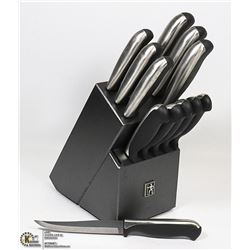 13-PC J.A. HENCKELS KNIFE SET IN HENCKELS