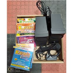 KARAOKE CD'S WITH MICROPHONE & BOSE SPEAKERS