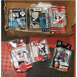 BUNDLE OF SIX ASSORTED NHL MCFARLANE ACTION