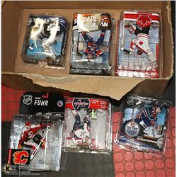 BUNDLE OF SIX ASSORTED NHL MCFARLANE ACTION