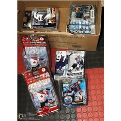 BUNDLE OF SIX ASSORTED NHL MCFARLANE ACTION
