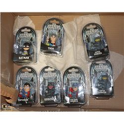 BUNDLE OF 7 SCALERS DC ACTION FIGURES