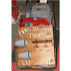 HOME DECOR. INCLUDES 4 DECORATIVE WALL SIGNS AND