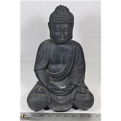 SITTING BUDDHA DARK COLOURED CERAMIC