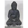 Image 1 : SITTING BUDDHA DARK COLOURED CERAMIC