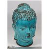 Image 1 : LARGE CERAMIC TURQUOISE-BLUE BUDDHA