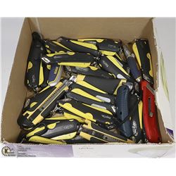 BOX WITH 30 BOX CUTTERS - VARIOUS TYPES