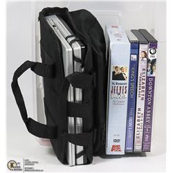 PORTABLE DVD PLAYER WITH CASE & DVDS