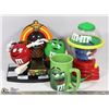 Image 1 : LOT OF TWO M&Ms COLLECTIBLE DISPENSERS AND ONE MUG