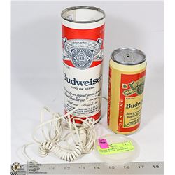 VINTAGE BUDWEISER CAN NOVELTY PHONE - TESTED AND