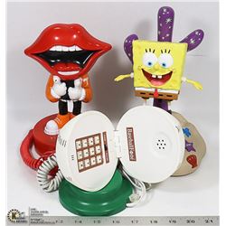 LOT OF NOVELTY PHONE COLLECTIBLES:  TANG, SPONGE