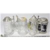 Image 1 : LOT OF FOUR VINTAGE BEER STEINS