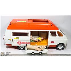 1974 TONKA RESCUE VAN AMBULANCE WITH THREE