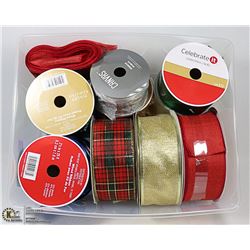 WIRED RIBBON 2-1/2", APPROX 16 LONG ROLLS