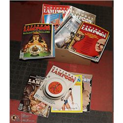 BOX OF NATIONAL LAMPOON MAGAZINES