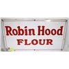 Image 1 : PORCELAIN METAL SIGN - 'ROBIN HOOD FLOUR' 20" X 9"