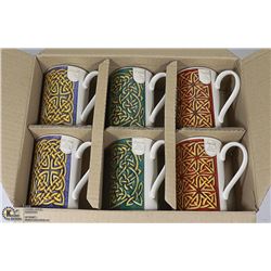 6 MUGS - DUNOON, FINE SCOTTISH STONEWARE -