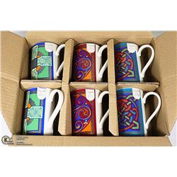 6 MUGS - DUNOON, FINE SCOTTISH STONEWARE - BOOK OF