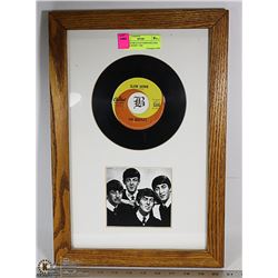 FRAMED BEATLES 45RPM RECORD   "SLOW DOWN" 1964