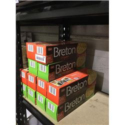 Breton Original and Garden Vegetable Crackers (225g) Lot of 12