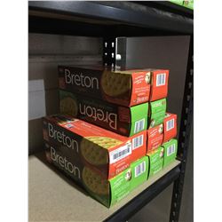 Breton Original and Garden Vegetable Crackers (225g) Lot of 12