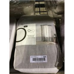 Olivia and Oliver Belgian Linen Windows Light Filtering Rod Pocket Back Tab Panel (108")