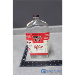 Glass Frost-Tox Anti-Freeze Bottle