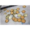 Image 2 : Glass Dispensers, Wooden Cloths Pins & Bottle Caps w/Box
