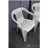 Image 2 : **(3) Plastic Lawn Chairs