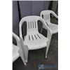 Image 3 : **(3) Plastic Lawn Chairs