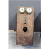 Image 9 : (2) Vintage Wooden Wall Phones