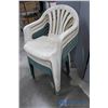 Image 2 : **(6) Plastic Outdoor Chairs