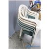 Image 3 : **(6) Plastic Outdoor Chairs