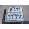 Image 1 : (2) 1976 Sask Motorcycle License Plates