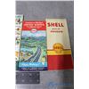 Image 3 : (4) Vintage Shell, BA & Esso Road Maps