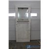 Image 1 : **Vintage Wooden Door w/Half Window - Some Hardware
