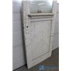 Image 2 : **Vintage Wooden Door w/Half Window - Some Hardware