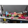 Image 1 : **Large Assortment of Plastic Flower Vases & Trays